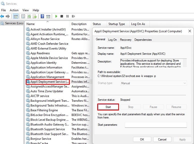 appx deployment service