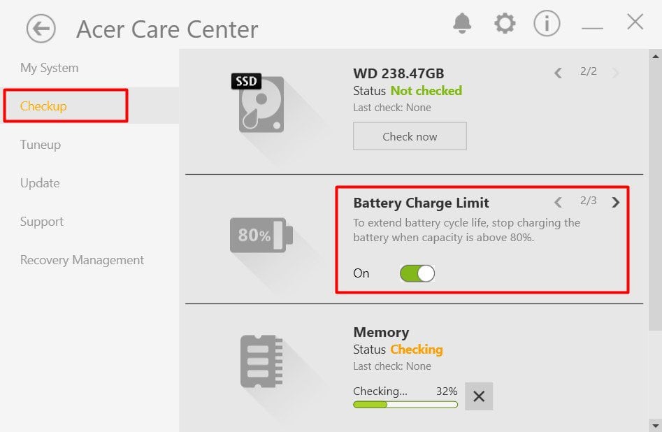 battery charge limit