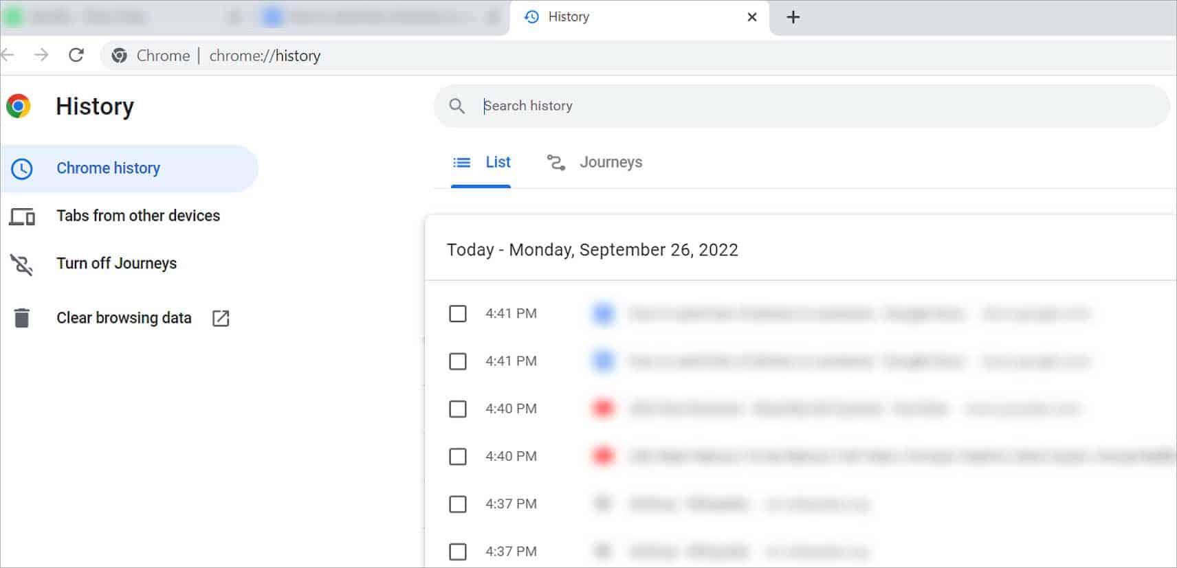 chrome-history-pc
