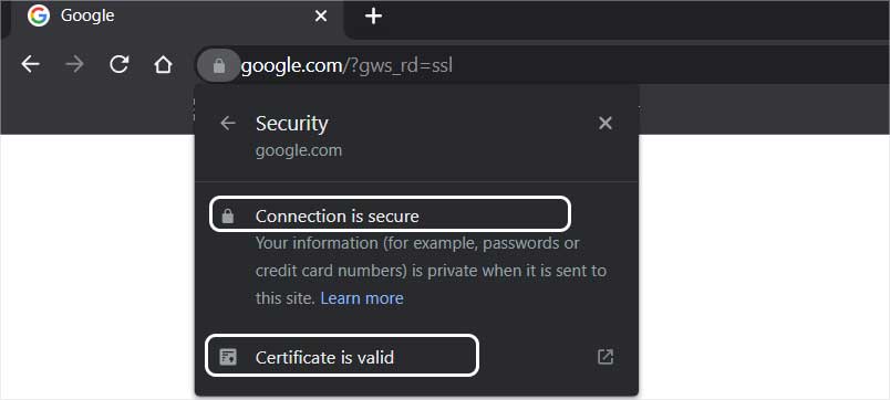 How to Fix “ERR_SSL_VERSION_OR_CIPHER_MISMATCH” Error 1 connection-is-secure