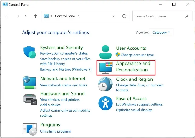 How to Reset Display Settings on Windows 54 control-panel-appearance-and-personalization