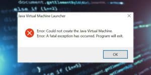 could not create the java virtual machine