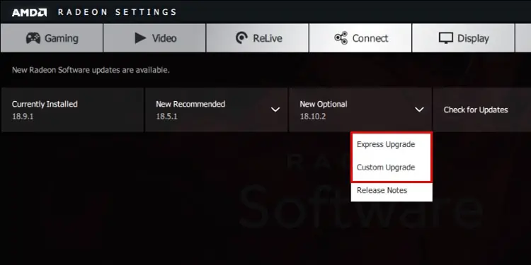 How to Change Microsoft Basic Display Adapter to Current Graphics Adapter in Windows 25 custom-upgrade-or-express-upgrade