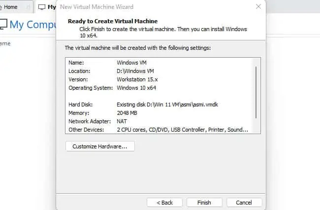 How To Virtualize A Physical Machine With VMware 34 customize-hardware-workstation-vm
