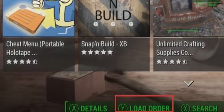 customize load order xbox mods