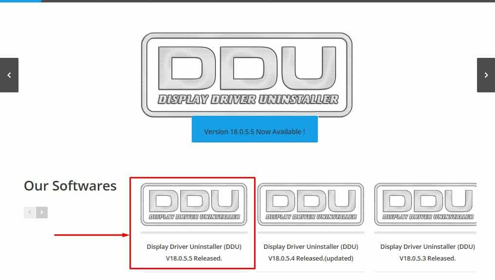 download display uninstaller