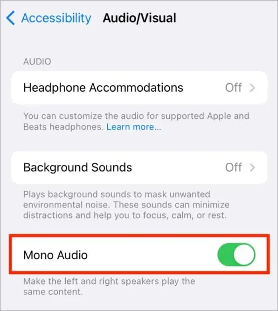 Why Can I Only Hear Out of One Headphone? How to Fix It 28 enable-mono-audio