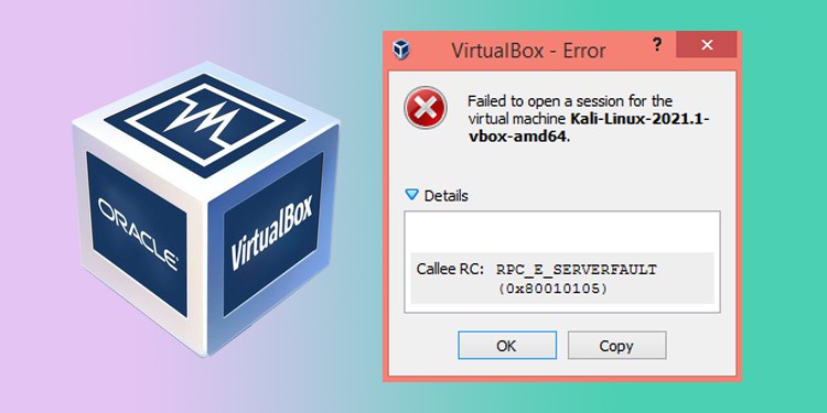 failed to open a session for the virtual machine