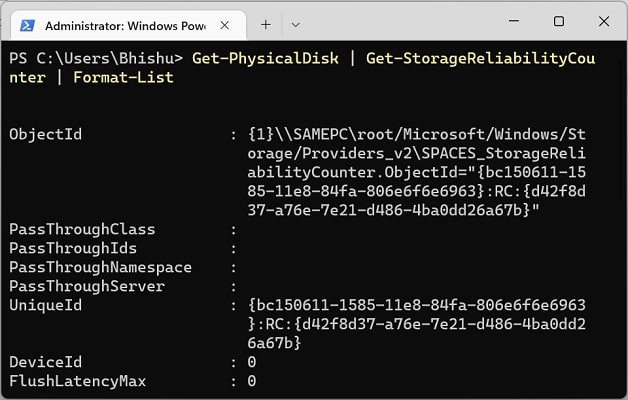 get format list in windows powershell