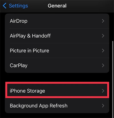 iPhone-Storage