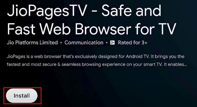 install app on android tv