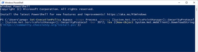 install-chocolatey-powershell