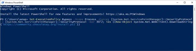 install-chocolatey-powershell