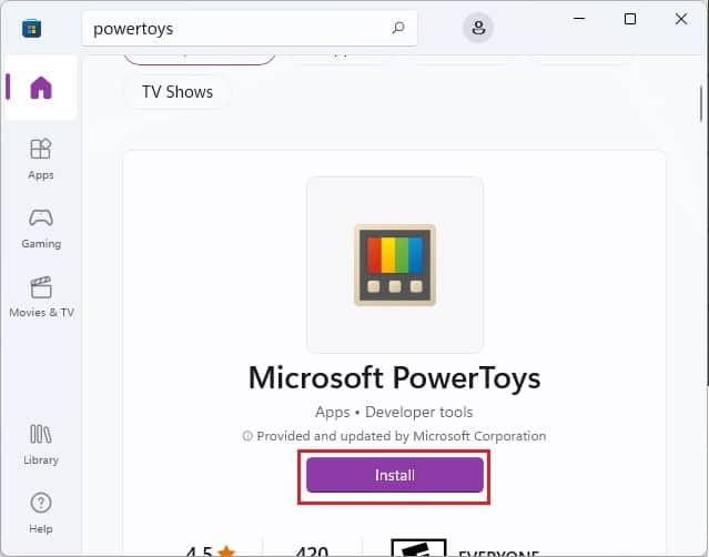 install microsoft powertoys