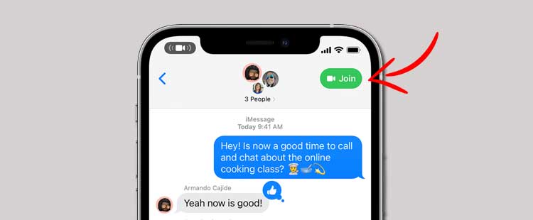 What is the Green Join Button on Facetime and iMessage?