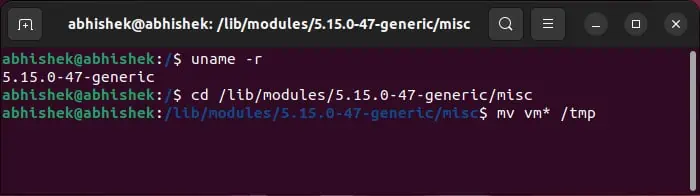 linux-move-temporary-files-vmware