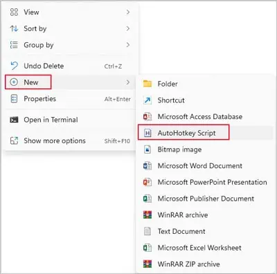 new-autohotkey-script