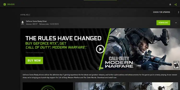 nvidia-geforce-update-driver