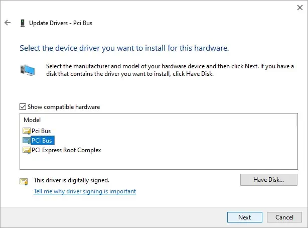 pci-bus-driver-model-updates