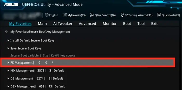 How to Enable or Disable Secure Boot for ASUS Motherboard 27 pk-management