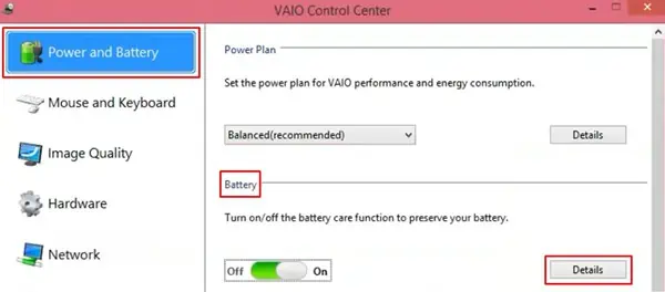 How to Limit Battery Charge on Your Laptop? 32 power-and-battery-vaio-control-center