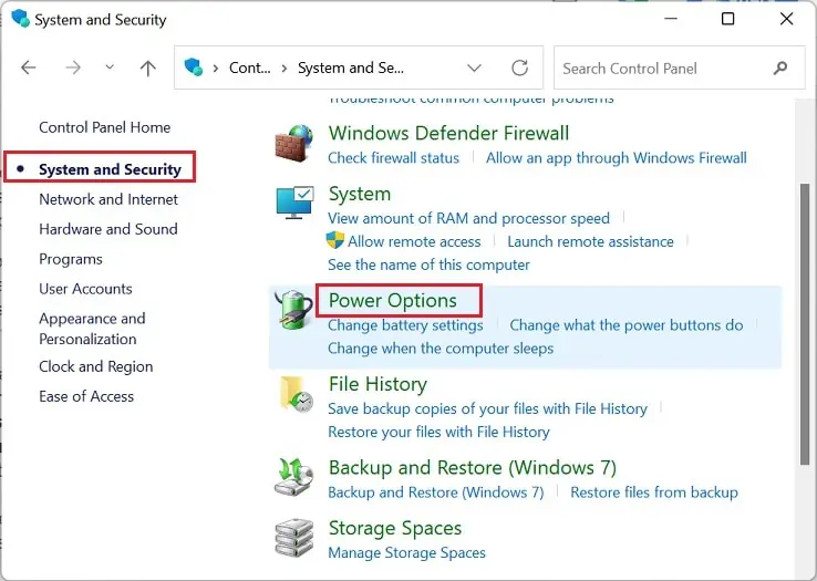 Why Am I Lagging So Much? 16 Ways to Fix a Slow Computer 57 power-options-in-system-and-security