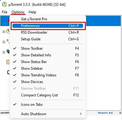 How to Fix NETIO.SYS BSOD Error in Windows? 45 preferences-in-utorrent