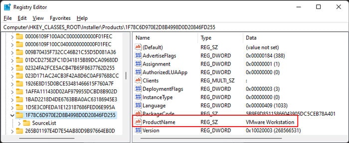 product-name-vmware-installer-products