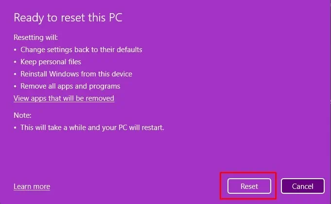 How to Fix UNEXPECTED STORE EXCEPTION on Windows? 30 reset-PC-store-exception-error
