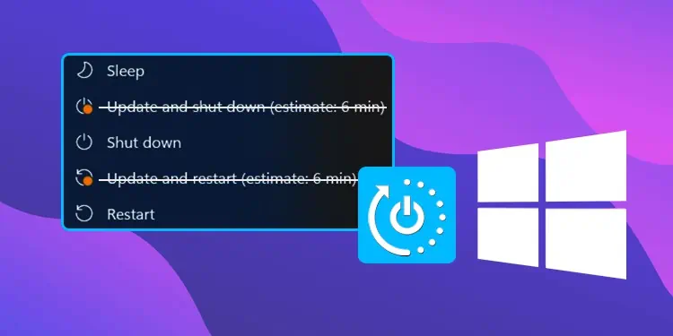 How to Shutdown/Restart You PC Without Updating Windows?