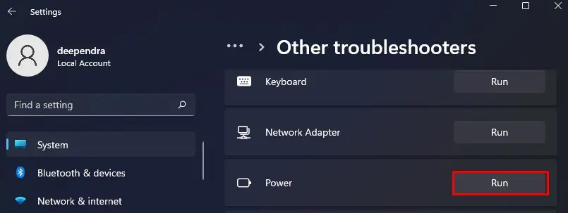 run-power-troubleshooter