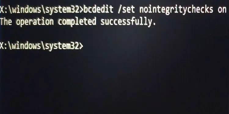 set-no-integrity