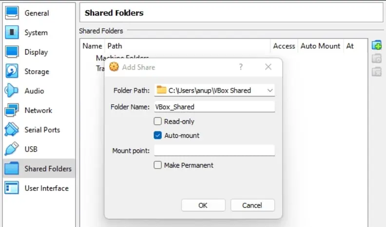 Virtualbox Copy Paste Not Working? Here’s How to Fix it 29 shared-folder