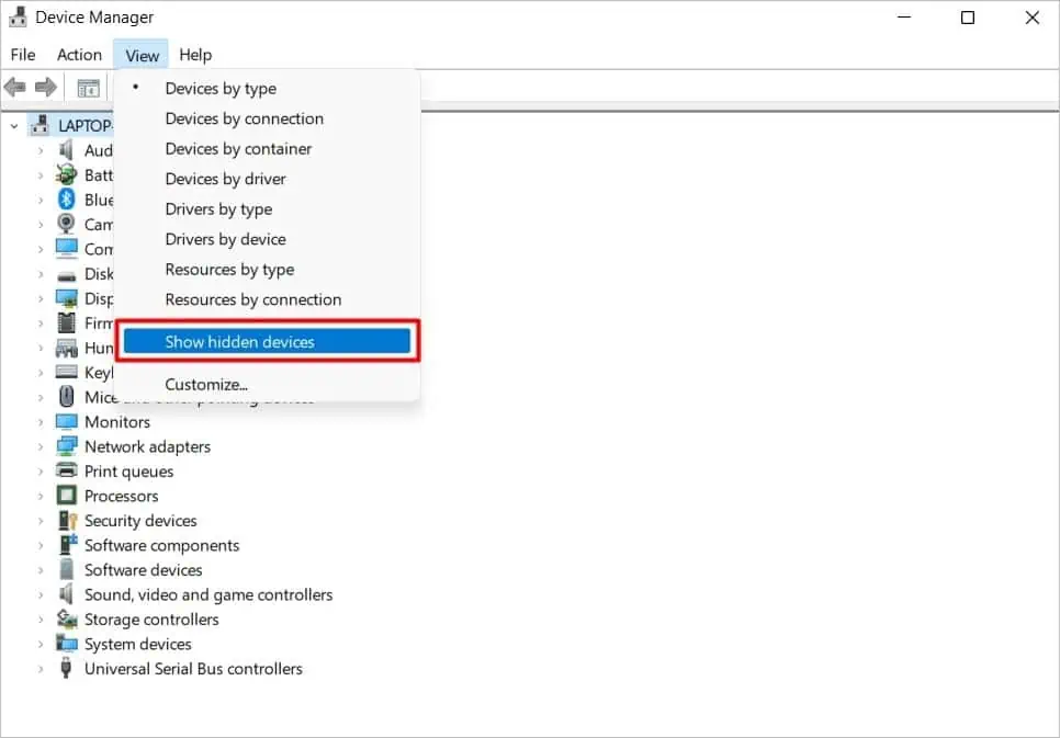 How to Fix “ADB Device Not Found” on Windows? 34 show-hidden-devices-4