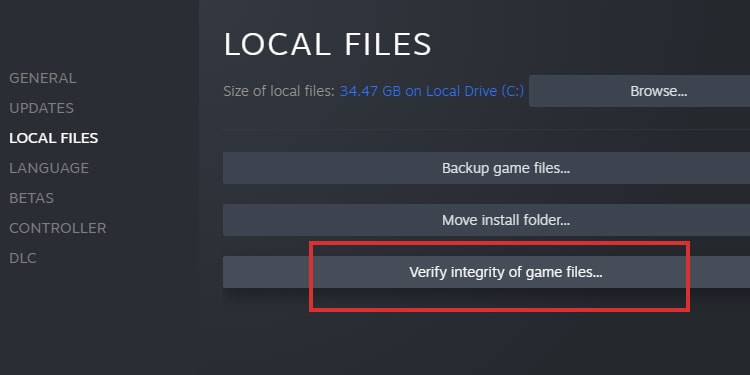 steam verify integrity