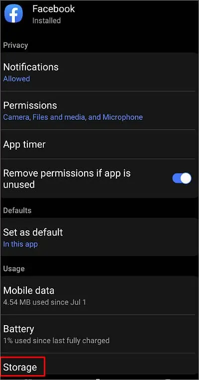 storage-of-facebook