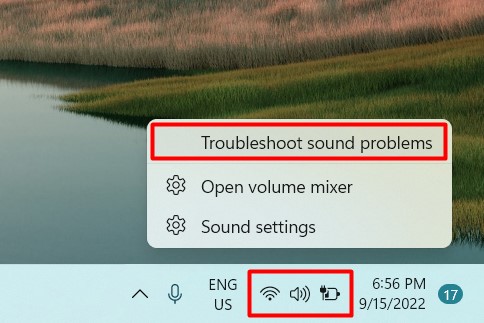 troubleshoot sound problems