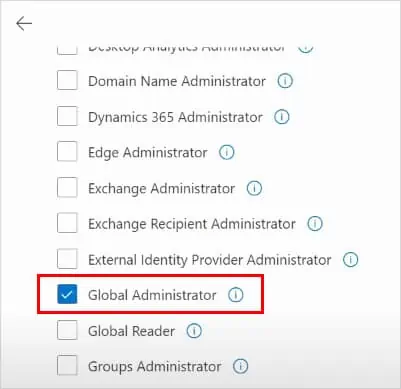 uncheck-roles-except-Global-Administrator