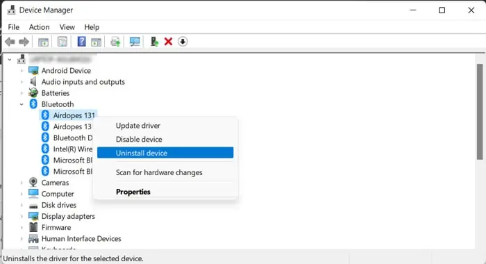 uninstall-bluetooth-device-manager