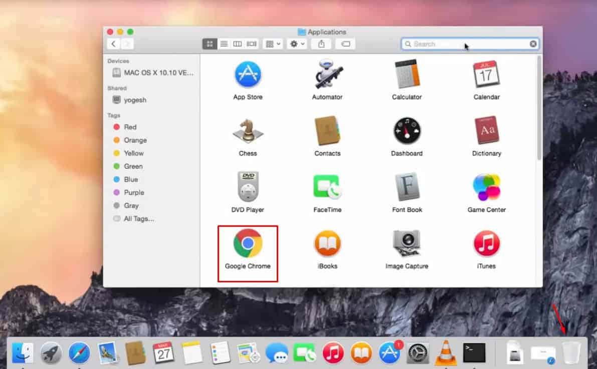 uninstall chrome on mac
