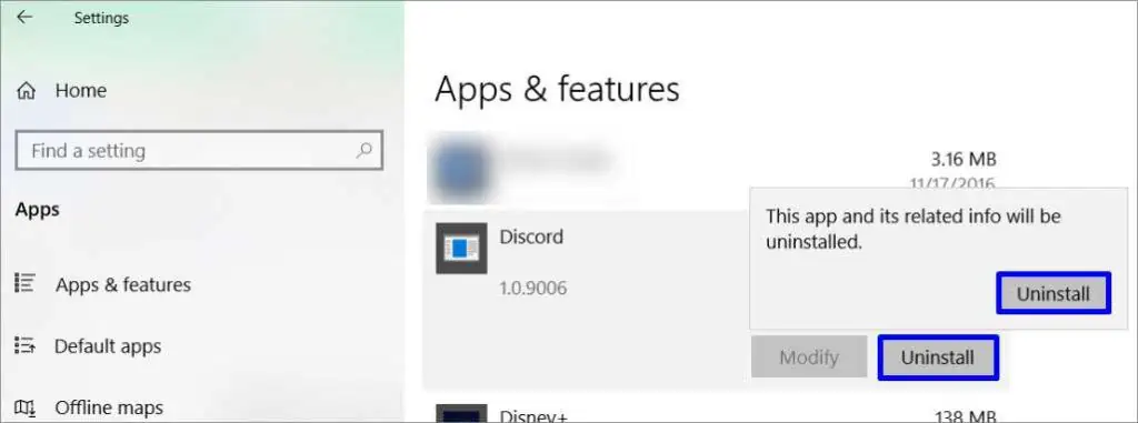 Discord Notifications Not Working? Here's How to Fix It 65 uninstall-discord-windows-1024x381