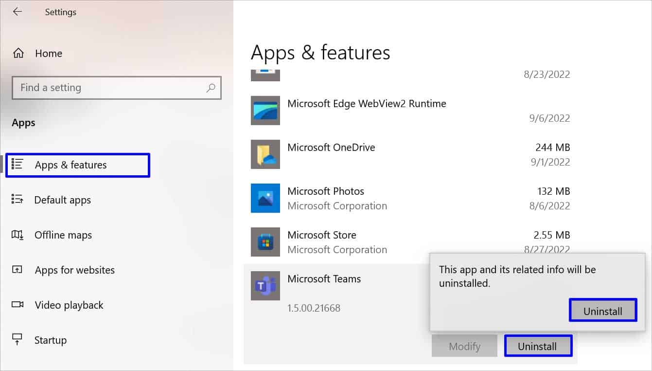 uninstall-teams