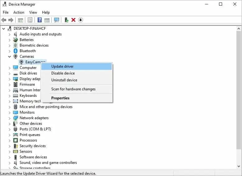 update-camera-drivers