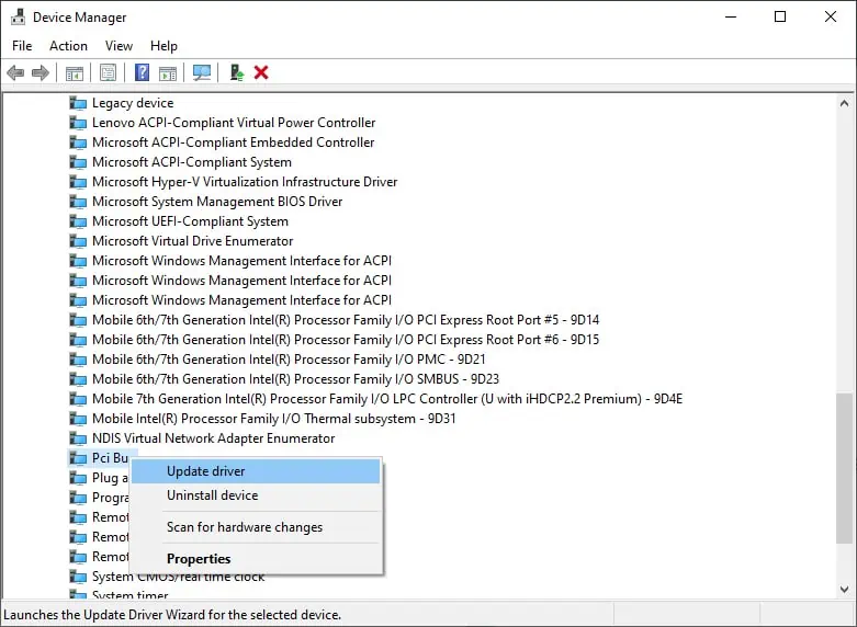 update-pci-bus-drivers