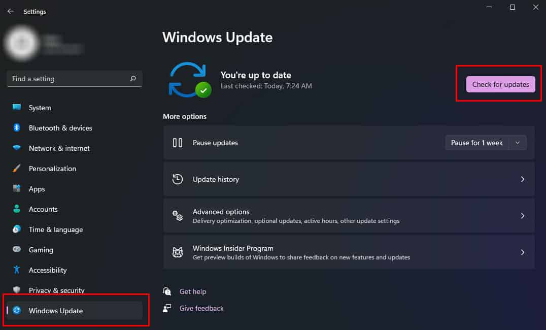 update windows