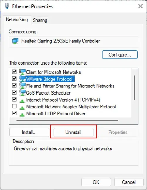 vmware-bridge-protocol