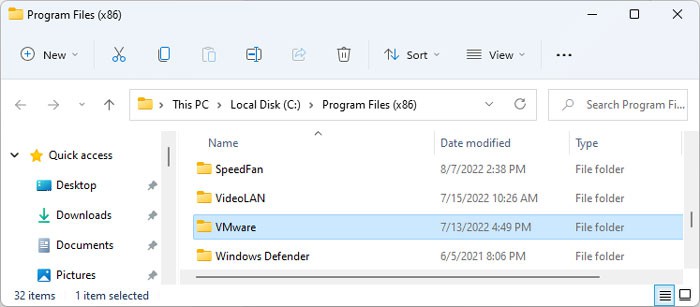 vmware-program-files