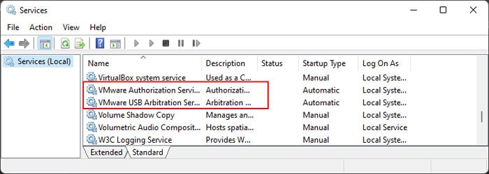 vmware-services