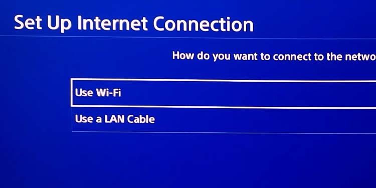 wifi or lan ps4
