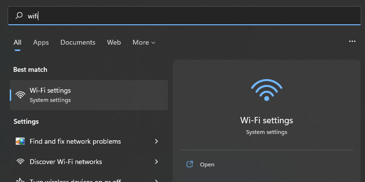 wifi settings